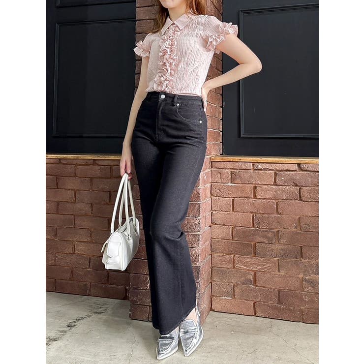 シュリンクフラワーフリルシャツ | dazzlin | 詳細画像50 