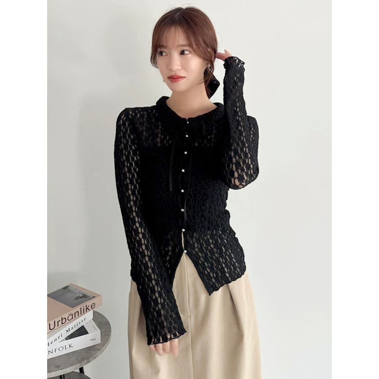 シュリンクレースコンパクトシャツ | dazzlin | 詳細画像27 