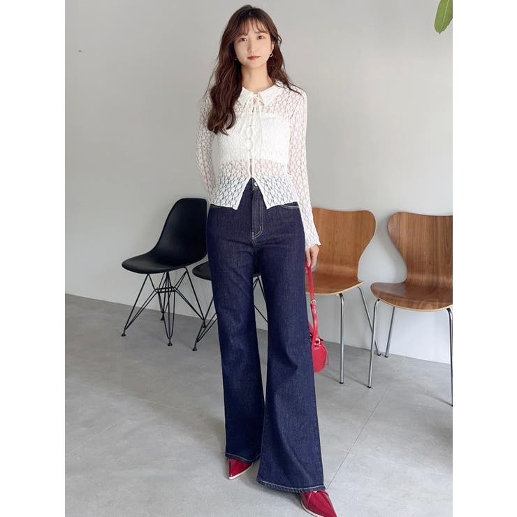 シュリンクレースコンパクトシャツ | dazzlin | 詳細画像33 