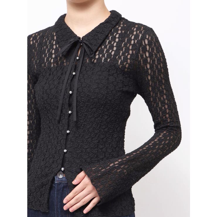 シュリンクレースコンパクトシャツ | dazzlin | 詳細画像38 