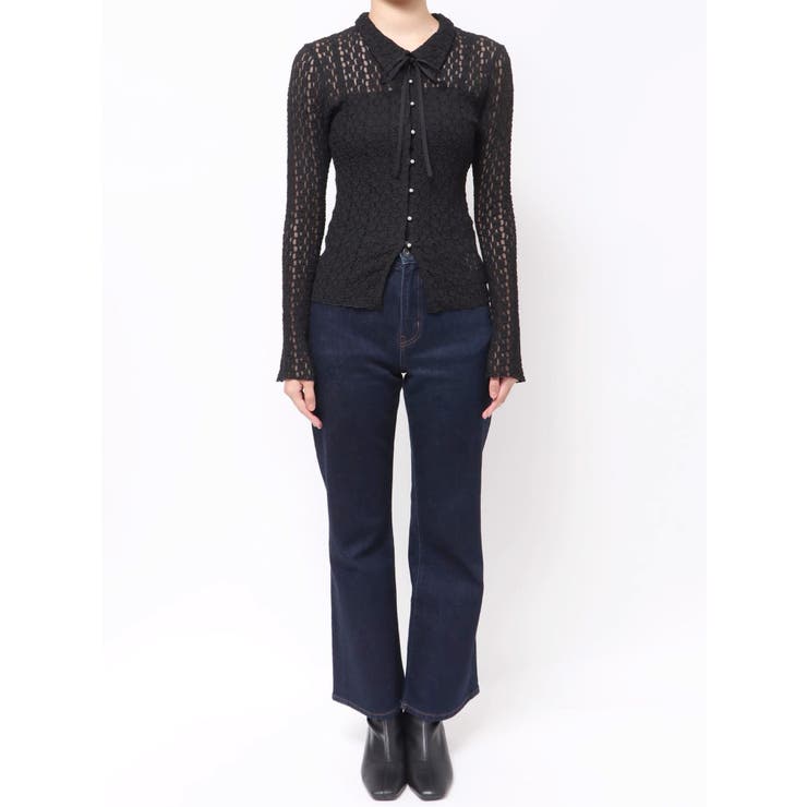 シュリンクレースコンパクトシャツ | dazzlin | 詳細画像43 