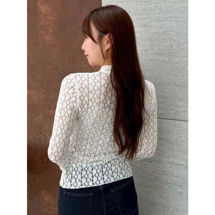 シュリンクレースコンパクトシャツ | dazzlin | 詳細画像7 