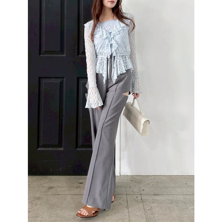 グレー | サイドオープンスラックス | dazzlin