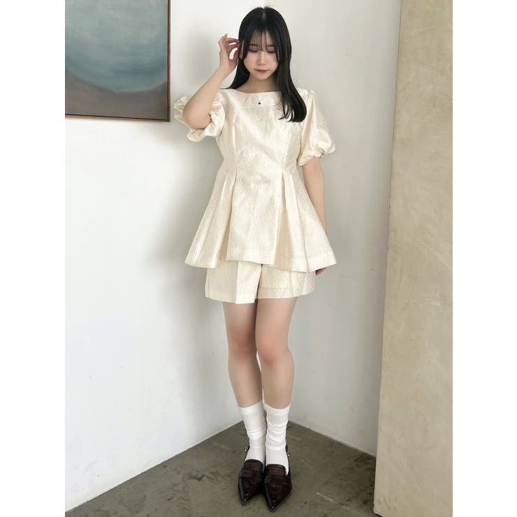 【藤井サチコラボ】フクレジャカードチュニックショートパンツ | dazzlin | 詳細画像17 