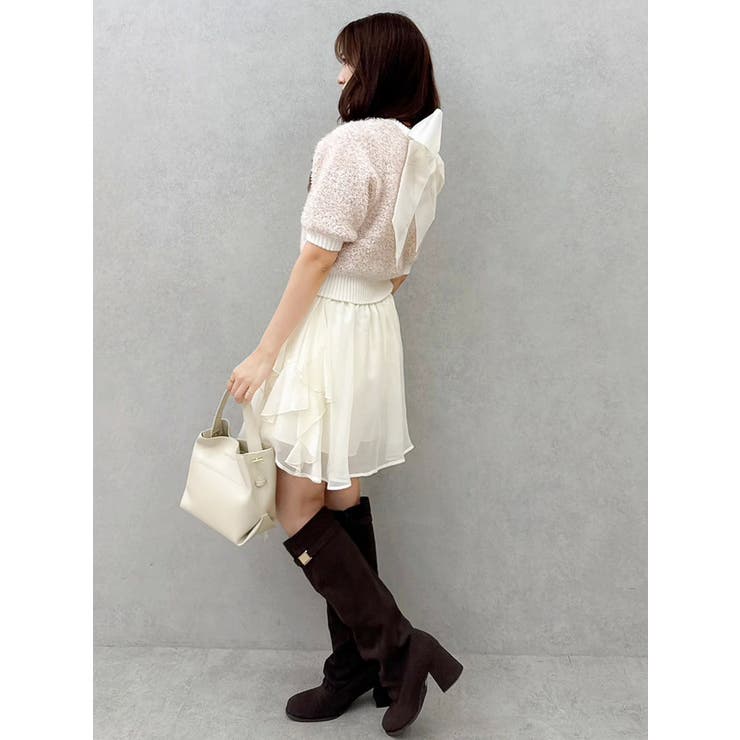 【セットアップ対応】シアーフルイドフリルミニスカート | dazzlin | 詳細画像31 