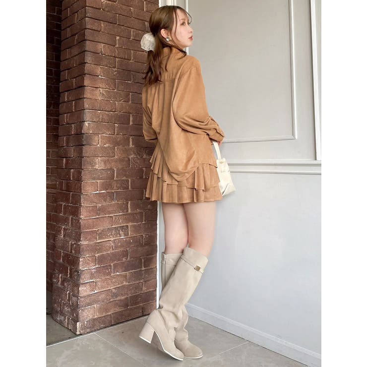 【セットアップ対応】ベルトダブルプリーツスカート | dazzlin | 詳細画像18 