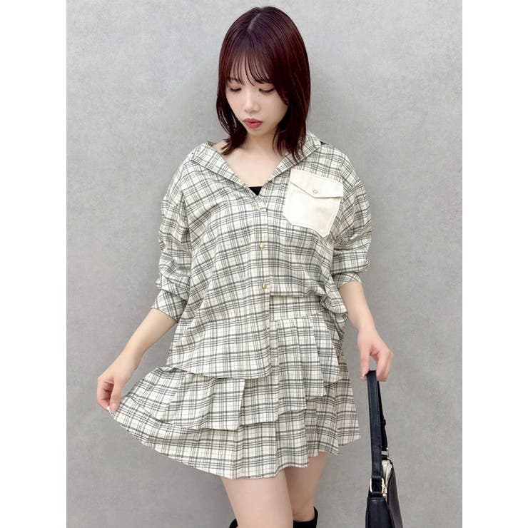 【セットアップ対応】ベルトダブルプリーツスカート | dazzlin | 詳細画像23 