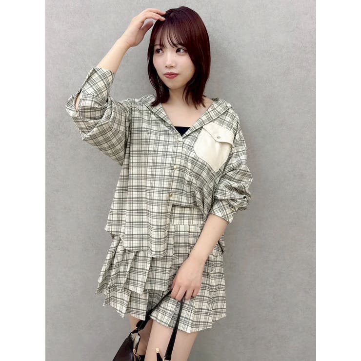 【セットアップ対応】ベルトダブルプリーツスカート | dazzlin | 詳細画像29 