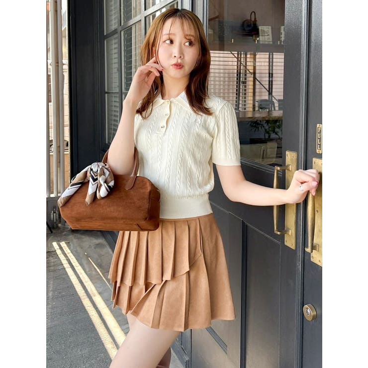 【セットアップ対応】ベルトダブルプリーツスカート | dazzlin | 詳細画像38 