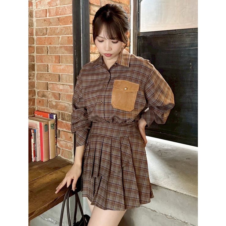 【セットアップ対応】ベルトダブルプリーツスカート | dazzlin | 詳細画像8 