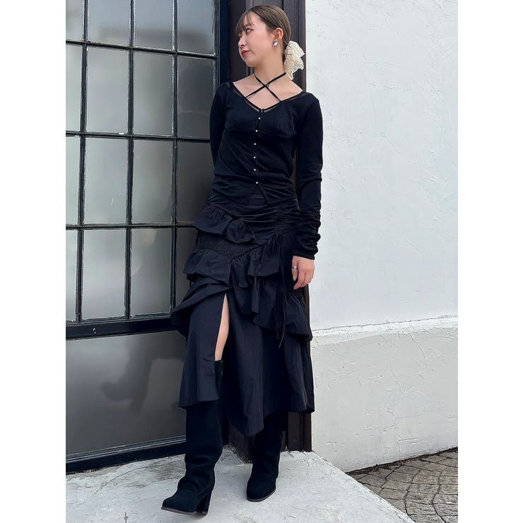 ランダムフリルギャザースカート | dazzlin | 詳細画像10 