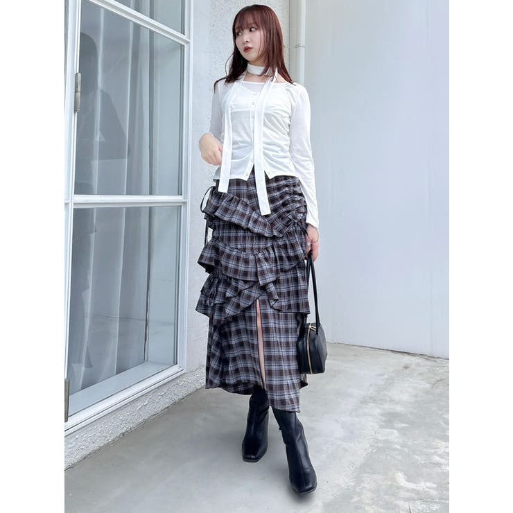 ランダムフリルギャザースカート | dazzlin | 詳細画像12 