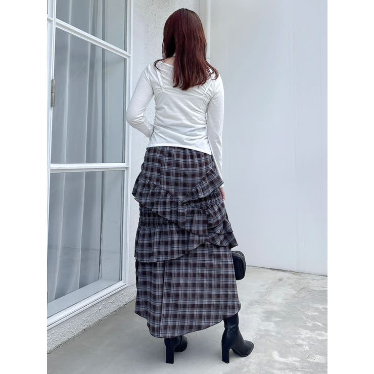 ランダムフリルギャザースカート | dazzlin | 詳細画像15 