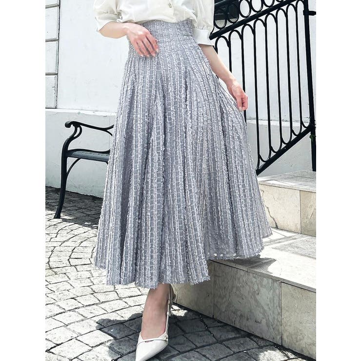 グレー | シアーボリューミーフレアスカート | dazzlin