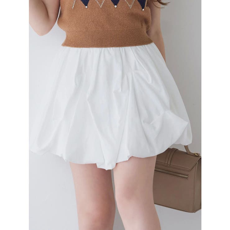 再生産】バルーンミニスカート[品番：MKSW0065552]｜dazzlin（ダズリン