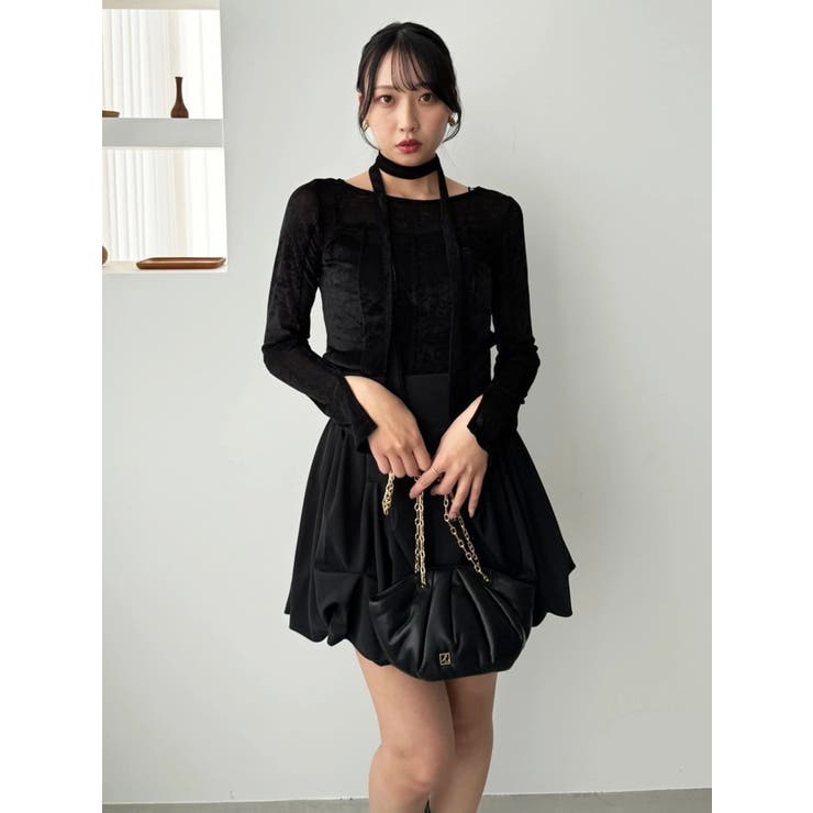 【再生産】バルーンミニスカート | dazzlin | 詳細画像26 