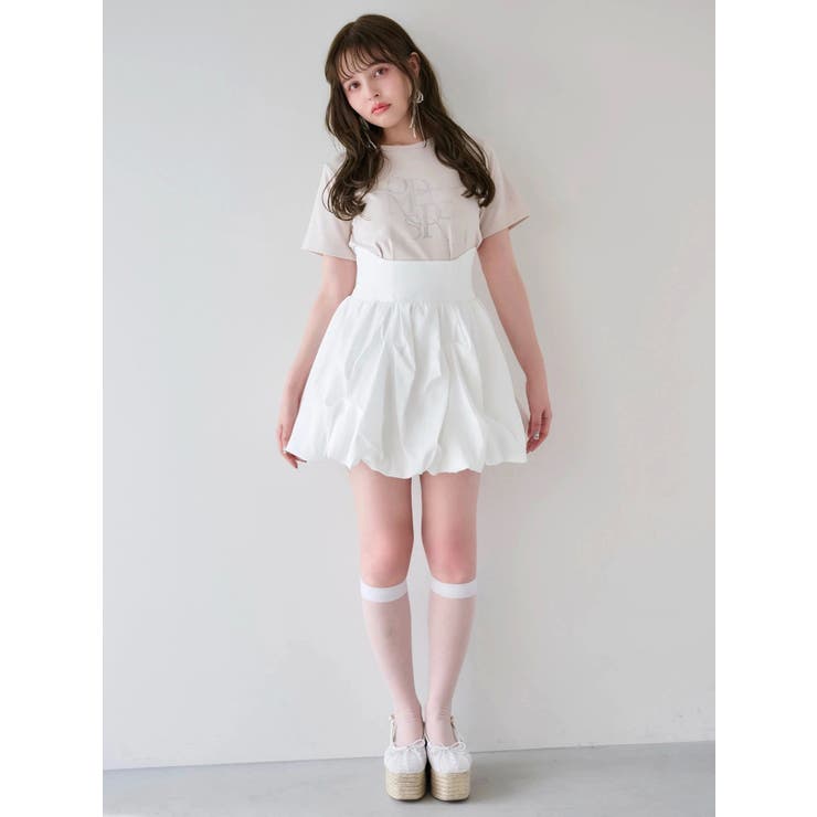 【再生産】バルーンミニスカート | dazzlin | 詳細画像4 