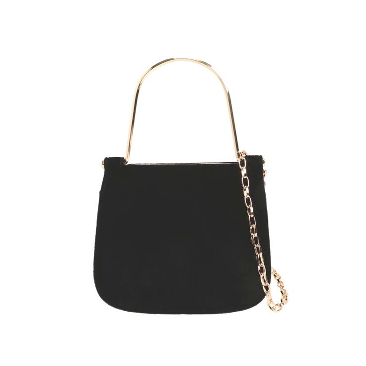 ブラック | 【キャセリーニ】Metal handle minibag | dazzlin