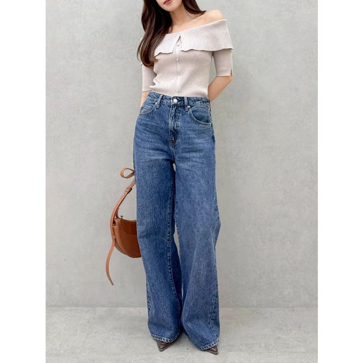 2WAYボタンオフショルニットトップス | dazzlin | 詳細画像18 