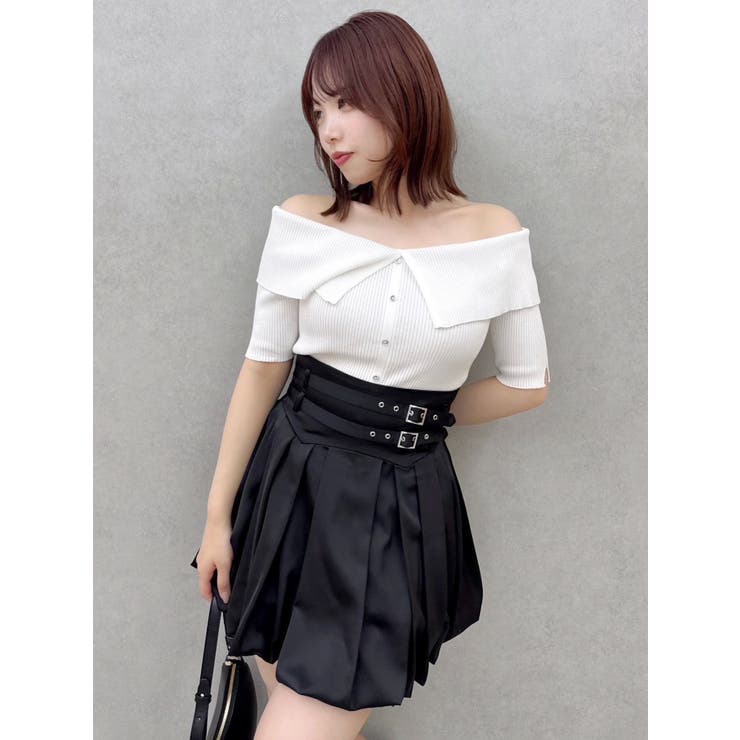 2WAYボタンオフショルニットトップス | dazzlin | 詳細画像22 