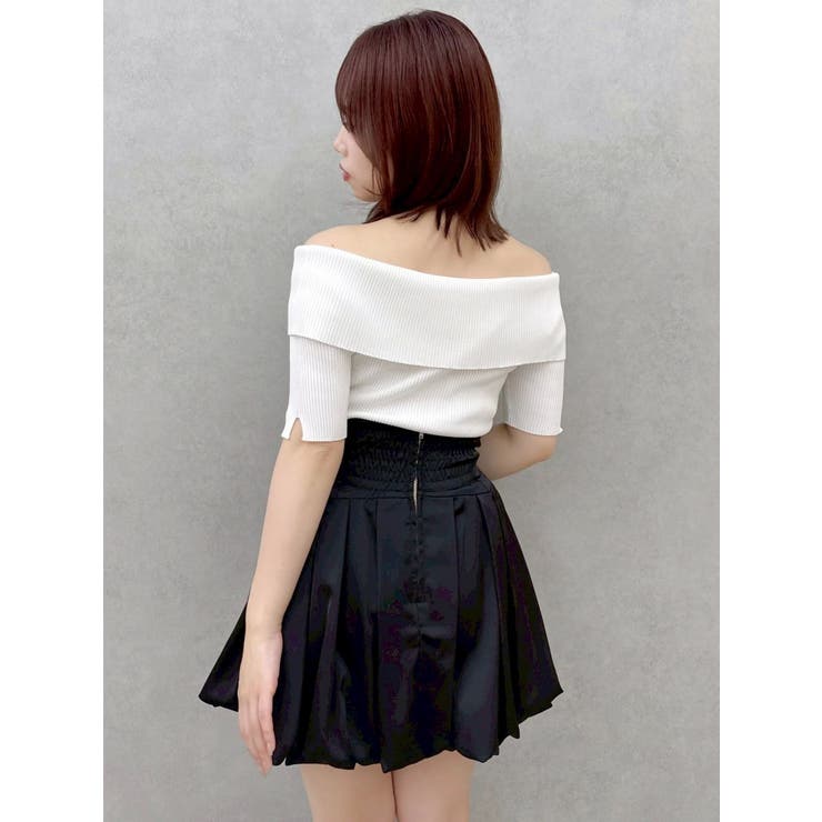 2WAYボタンオフショルニットトップス | dazzlin | 詳細画像23 