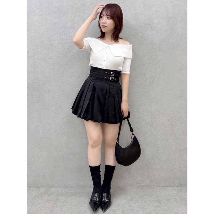 2WAYボタンオフショルニットトップス | dazzlin | 詳細画像25 