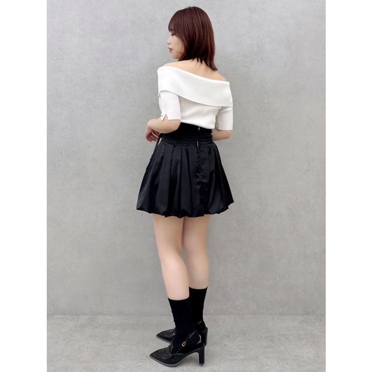 2WAYボタンオフショルニットトップス | dazzlin | 詳細画像26 