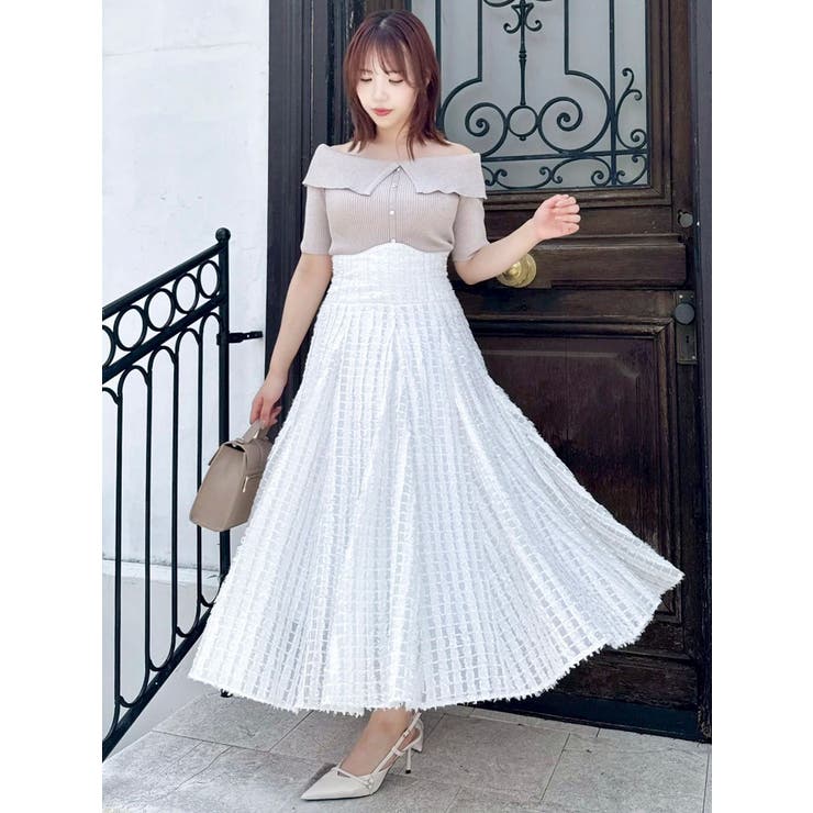 2WAYボタンオフショルニットトップス | dazzlin | 詳細画像38 