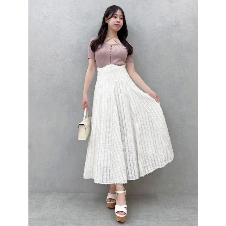 ワンショルレイヤードリブニット | dazzlin | 詳細画像13 