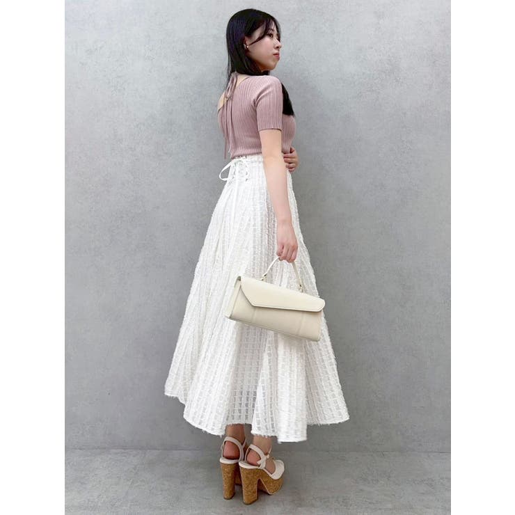 ワンショルレイヤードリブニット | dazzlin | 詳細画像15 