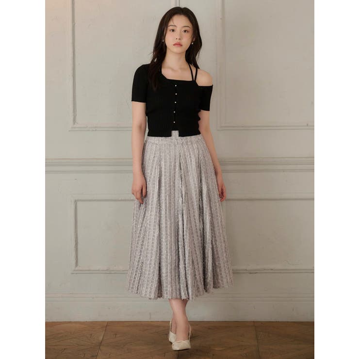 ワンショルレイヤードリブニット | dazzlin | 詳細画像2 