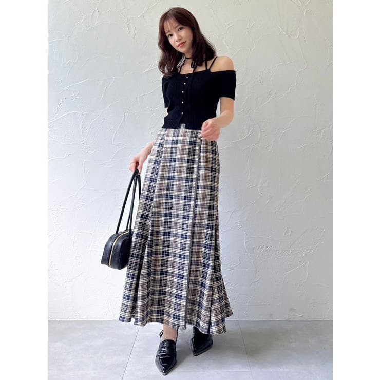 ワンショルレイヤードリブニット | dazzlin | 詳細画像26 