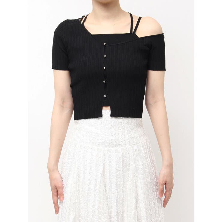 ワンショルレイヤードリブニット | dazzlin | 詳細画像27 