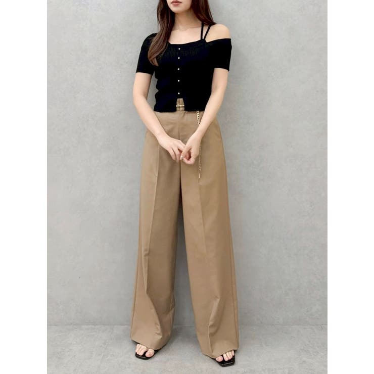 ワンショルレイヤードリブニット | dazzlin | 詳細画像6 