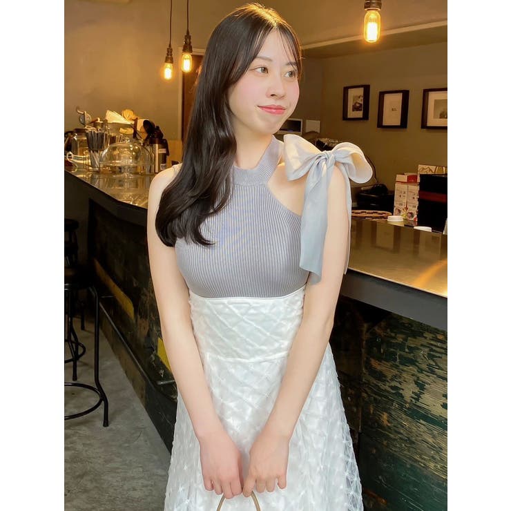 ワンショルリボンノースリトップス | dazzlin | 詳細画像15 