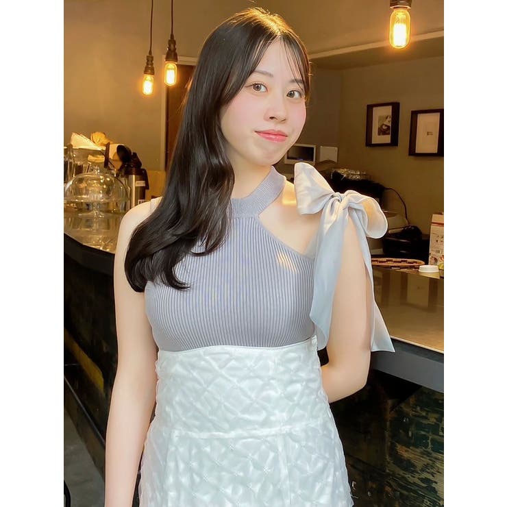 ワンショルリボンノースリトップス | dazzlin | 詳細画像17 