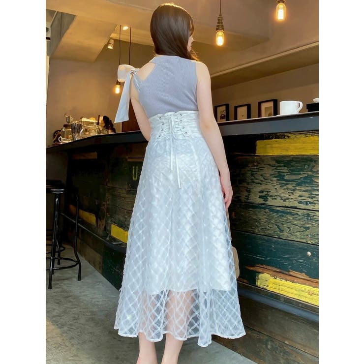 ワンショルリボンノースリトップス | dazzlin | 詳細画像21 