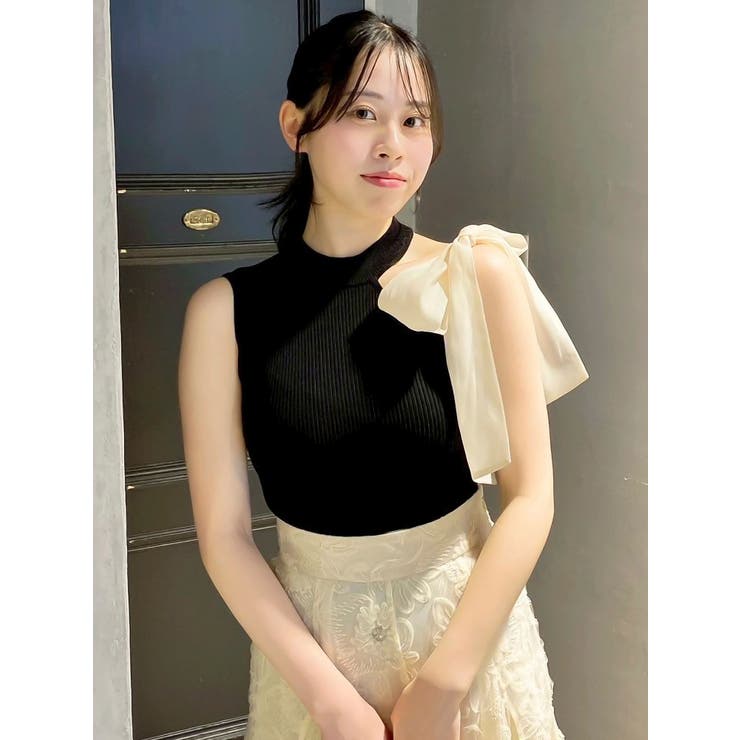 ワンショルリボンノースリトップス | dazzlin | 詳細画像23 