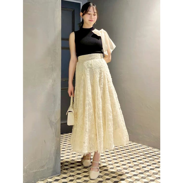 ワンショルリボンノースリトップス | dazzlin | 詳細画像26 