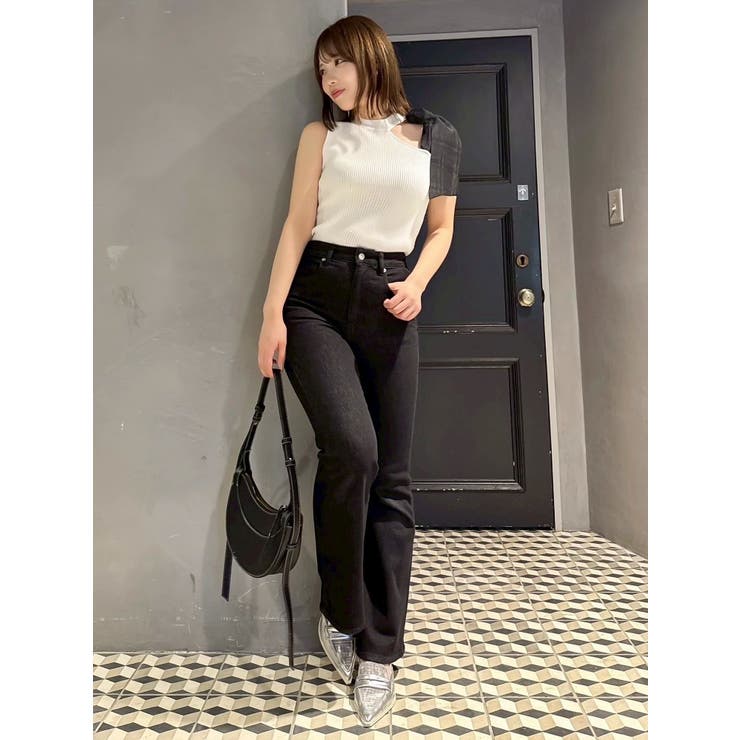 ワンショルリボンノースリトップス | dazzlin | 詳細画像6 