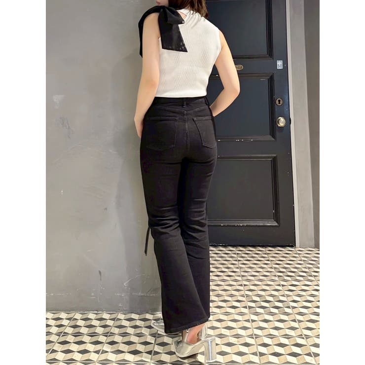 ワンショルリボンノースリトップス | dazzlin | 詳細画像8 