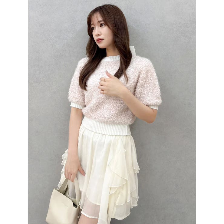 2WAYバックリボンヘアリーニット | dazzlin | 詳細画像15 