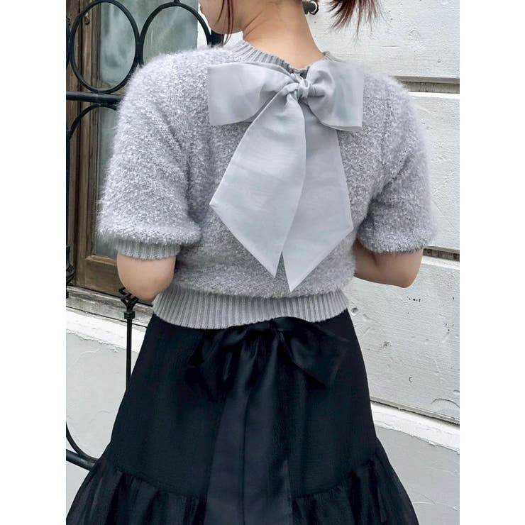 2WAYバックリボンヘアリーニット | dazzlin | 詳細画像45 