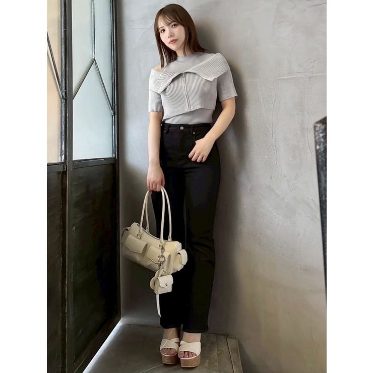 ビッグカラーレイヤードリブニット | dazzlin | 詳細画像17 