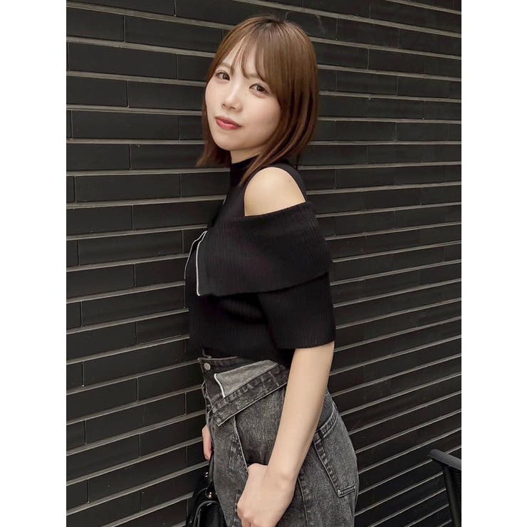 ビッグカラーレイヤードリブニット | dazzlin | 詳細画像20 