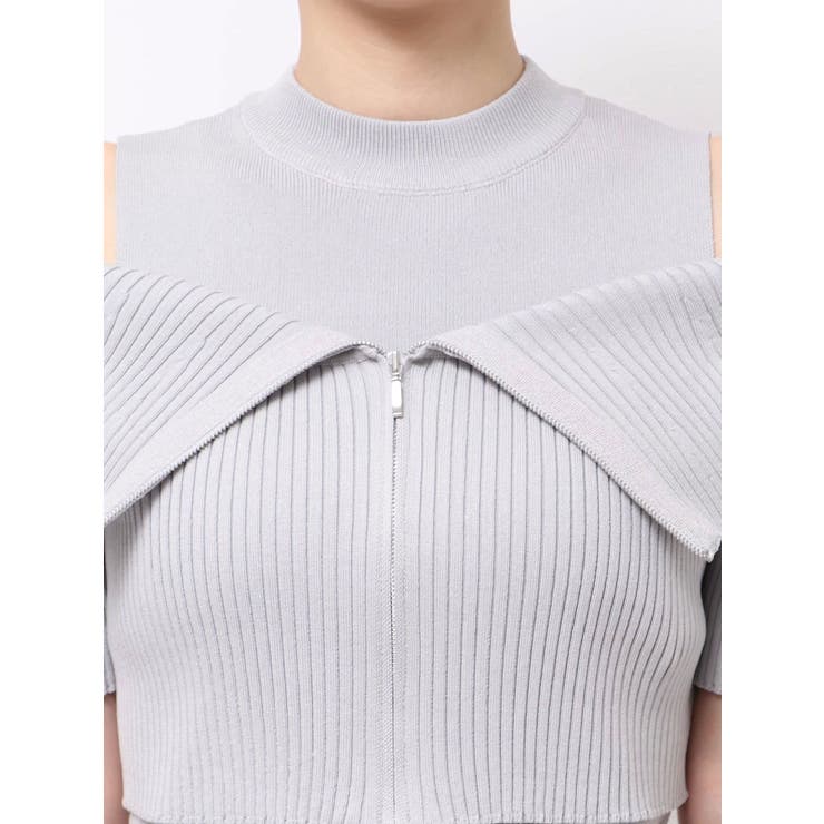 ビッグカラーレイヤードリブニット | dazzlin | 詳細画像27 