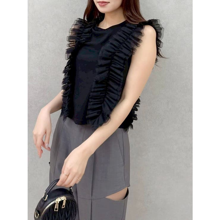 フリルギャザードッキングカットソー | dazzlin | 詳細画像10 