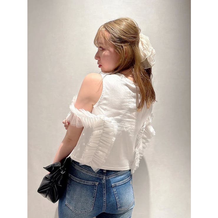 フリルギャザードッキングカットソー | dazzlin | 詳細画像14 