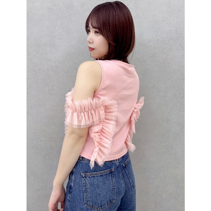 フリルギャザードッキングカットソー | dazzlin | 詳細画像22 