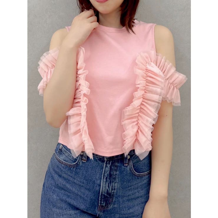 フリルギャザードッキングカットソー | dazzlin | 詳細画像24 